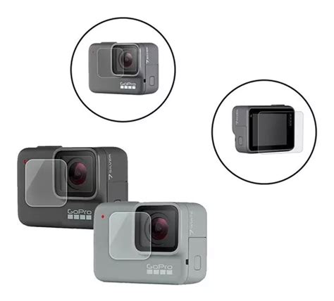 Vidrio Templado Pantalla Lente Gopro Silver Y White