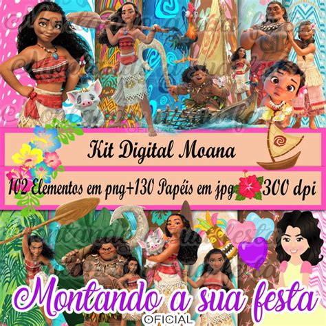 Kit Digital Moana Elo Produtos Especiais