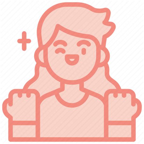 Success Woman Happy Celebration Victory Icon Download On Iconfinder
