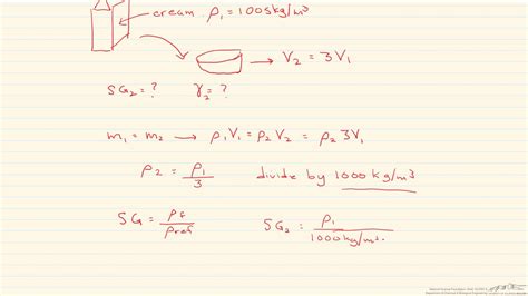 Density Example Problem Youtube