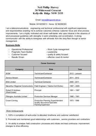 Neil Harveyresume.v1