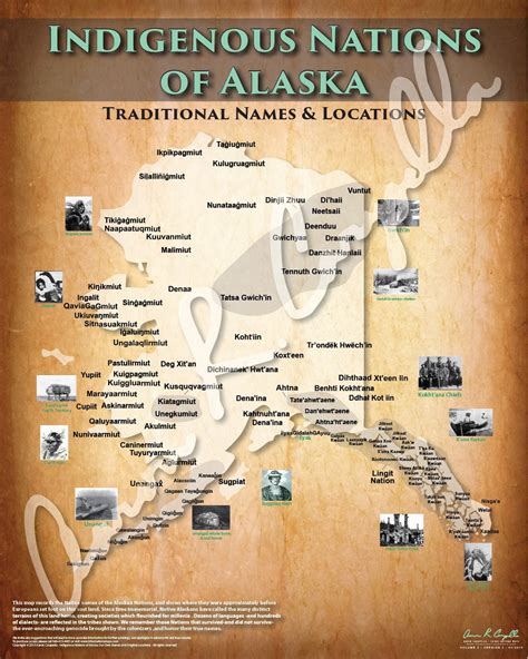 Indigenous Nations of Alaska Map (Native and Common Names) – Indigenous ...