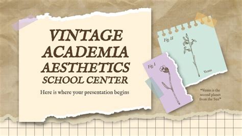 Vintage Academia Aesthetics School | Google Slides & PPT