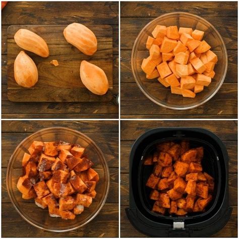 Roasted Air Fryer Sweet Potato Cubes Julies Eats And Treats