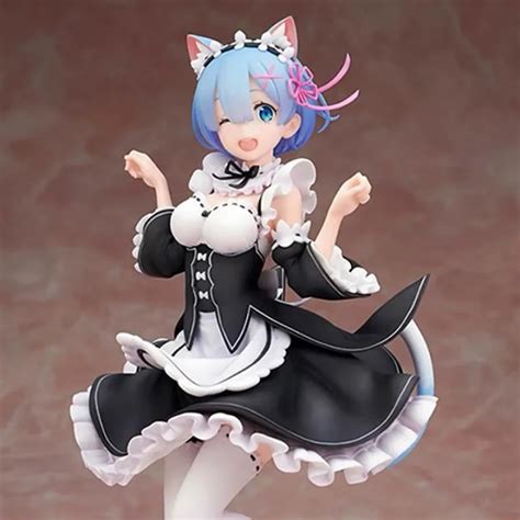 Siyi💕22 ซม Re Zero ชีวิตเริ่มต้นในอีกโลกหนึ่งอะนิเมะรูป Ram Rem Bunny Ver Action Figure สาว