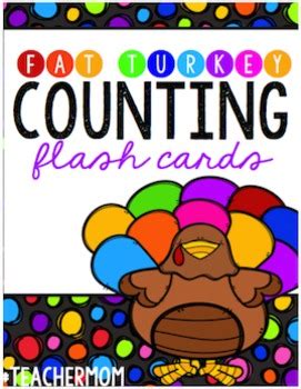 Fat Turkey Number Counting Cards By Denise Hill TpT