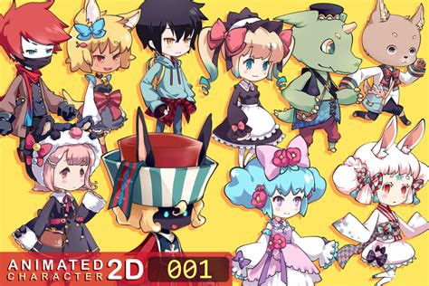 Animated Character 2d001 2d Characters Unity Asset Store