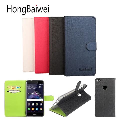 Fundas de teléfono HongBaiwei bolsas para P8 Lite 2017 funda de piel