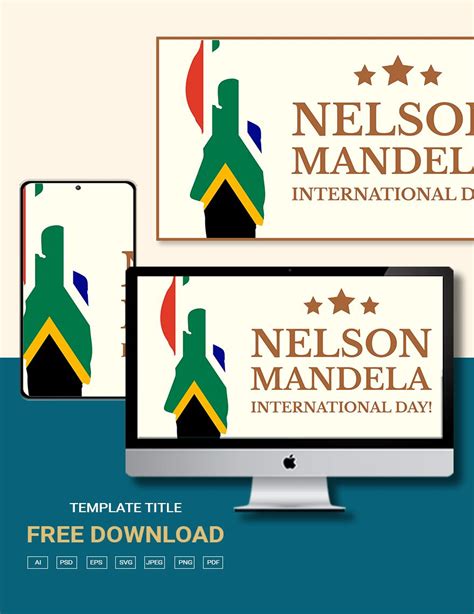 Nelson Mandela International Day Vector Background In EPS Illustrator