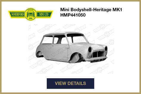 Bodyshell Stock Availability British Motor Heritage Limited