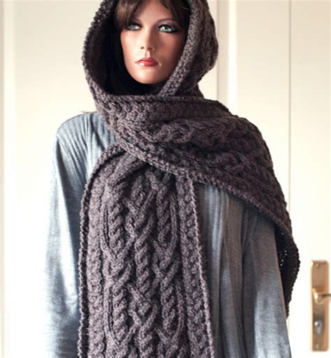 Hooded Scarf Knitting Pattern The Funky Stitch