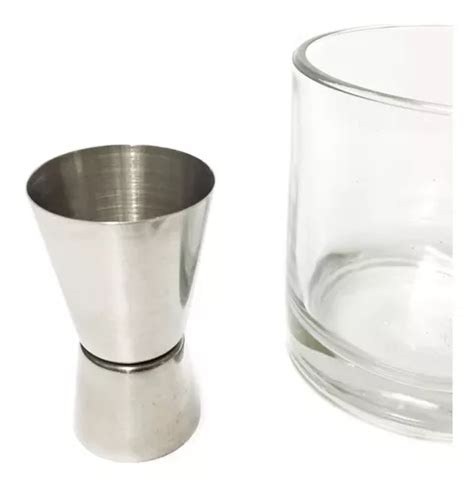 Jigger Doble Medidor Onzas Acero Inox Bebidas Tragos Barman