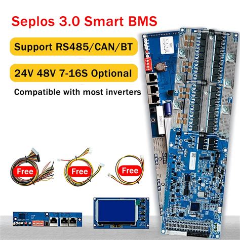 Seplos Smart BMS 100A 150A 200A 48V CAN RS485 3 0 Battery Protection