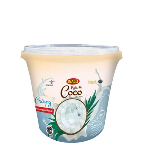 Jual Inaco Nata De Coco Crispy Potongan Besar Dalam Sirup Rasa Vanilla