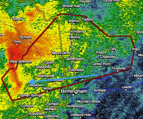 Mike Smith Enterprises Blog: Tornado Warning for Birmingham Metro!