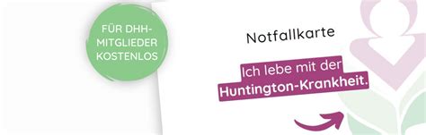 Deutsche Huntington Hilfe E V Neue Notfallkarten