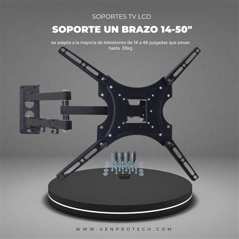 Soporte Tv Movil Pantalla Lcd Led 32 50 Un Brazo X400 22kg