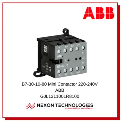 Mini Rev Contactor Abb Gjl R Nexon Technologies