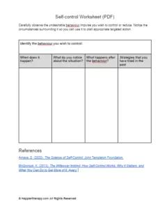 Emotional Thermometer Worksheet Happiertherapy