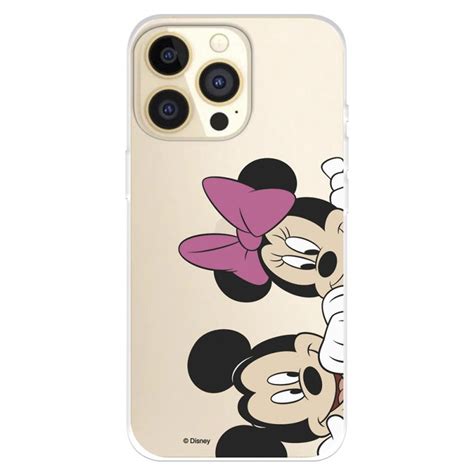 Funda Para Iphone Pro Oficial Disney Mickey Y Minnie Asomados