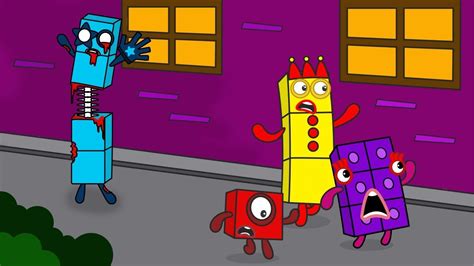 Numberblocks 5 Zombie Teases His Friends Numberblocks Fanmade Coloring Story Youtube