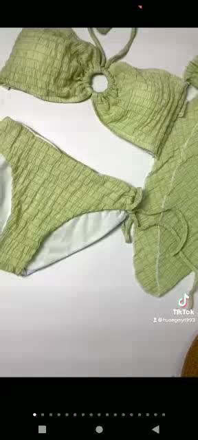 bikini đồ bơi sét 3 món tay phòng kèm video thậtmẫu hót nhất hiên