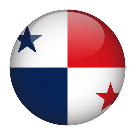 Panama D Rounded Flag With Transparent Background Png