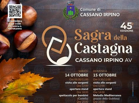 Sagra Della Castagna Di Cassano Irpino Un Weekend Allinsegna Del