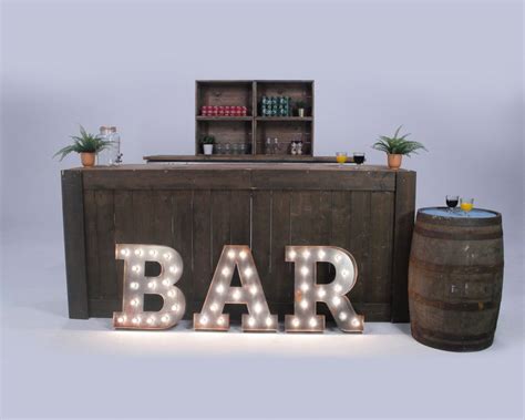 Rustic Bar Hire Event Furniture By Tarren