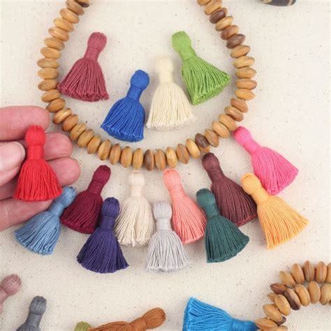 Mini Silky Jewelry Making Tassels Mini Silky Etsy