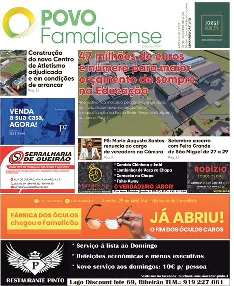 O Povo Famalicense Jornal Gratuito Edições