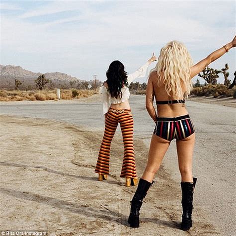 Rita Ora Dons Stripy Hotpants To Tease Doing It Video With Charli XCX