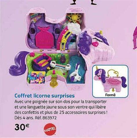 Promo Coffret Licorne Surprises Mattel chez La Grande Récré iCatalogue fr