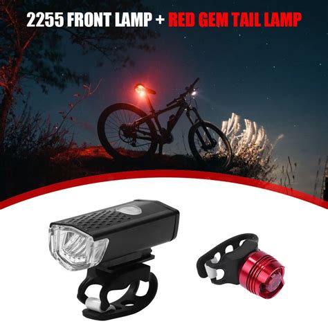 Bike Light Set Super Bright Usb Rechargeable Bicycle Lights Ipx