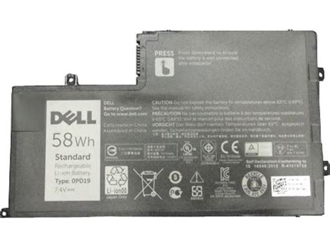 Dell Whr Cell Primary Lithium Ion Battery Newegg