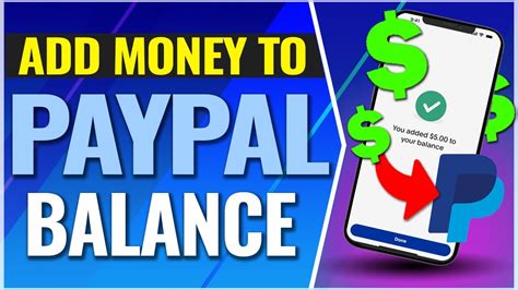 How To Add Money To Your Paypal Balance Youtube