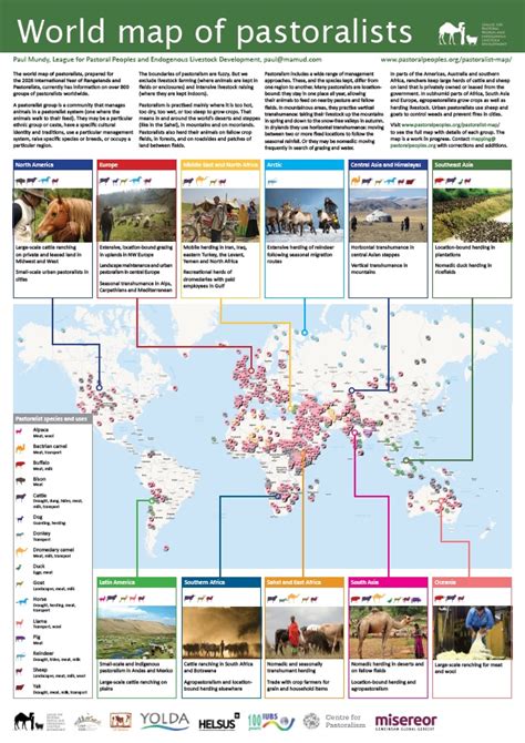 World Map Of Pastoralists Poster League For Pastoral Peoples