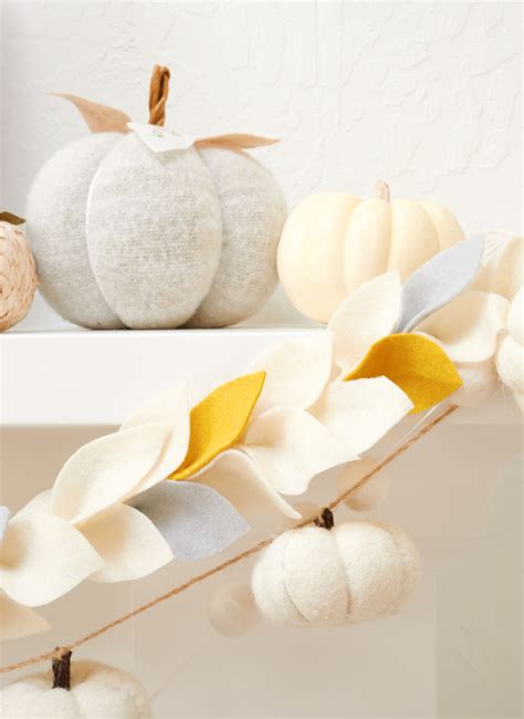 Felt Leaf Garland Diy Any Holiday Happy Happy Nester