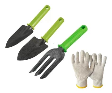 Kit Jardinagem 3 Pçs Garfo 2 Pa Estreita Larga Horta Jardim