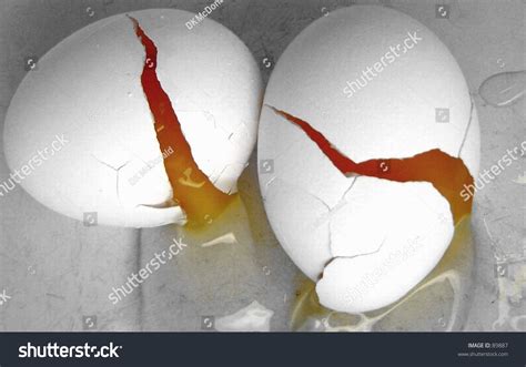 Broken Eggs Stock Photo 89887 Shutterstock