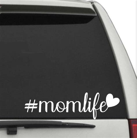 Mom Life Decal Mom Life Window Decal Mom Life Car Decal Mom Etsy