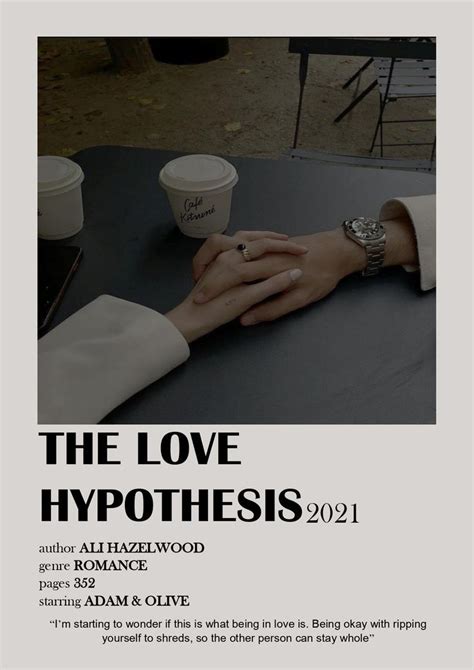 The Love Hypothesis Aesthetic Romantic Books Inspirational Books