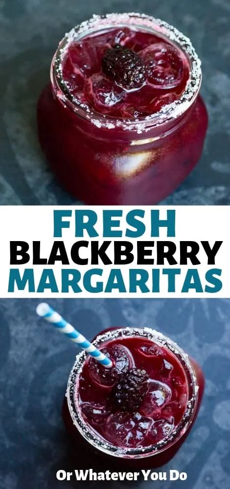 Blackberry Margaritas Easy Fresh Cocktail Recipe