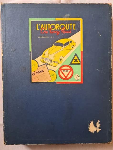 ANCIEN JEU DE Société L autoroute Dujardin Modèle Champion Vintage