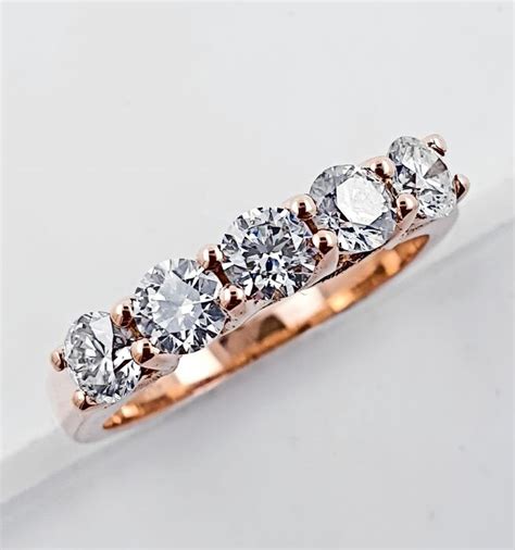 Kt Pink Gold Ring Ct Diamond No Reserve Vs Catawiki