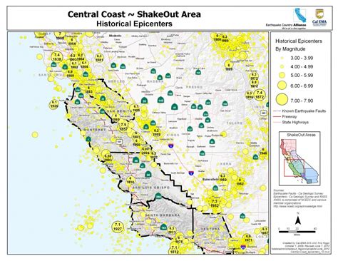 California Earthquake Map | Printable Maps