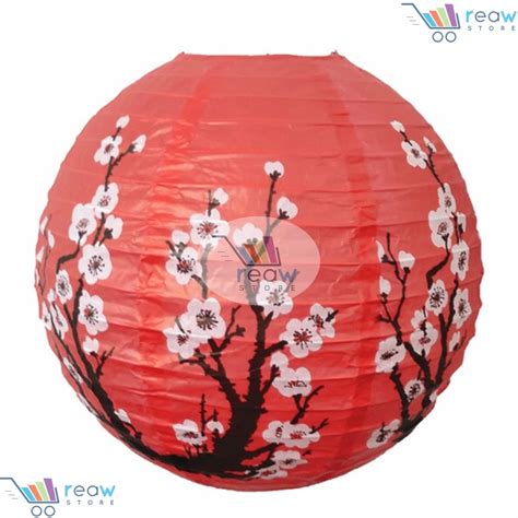 Jual Hiasan Dekorasi Imlek Sincia Lampion Gantung Kertas Bunga Sakura