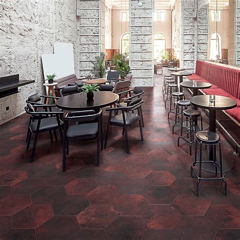 Carrelage Hexagonal Rouge Carrelage Sol Hexagonal Effet Carreaux De