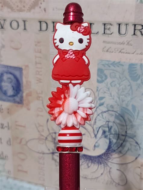 Hello Kitty Red Dress With Daisy - Etsy