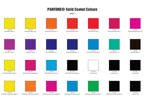 Download Top 10 FREE Pantone Color Chart PDF Templates – Templates Show